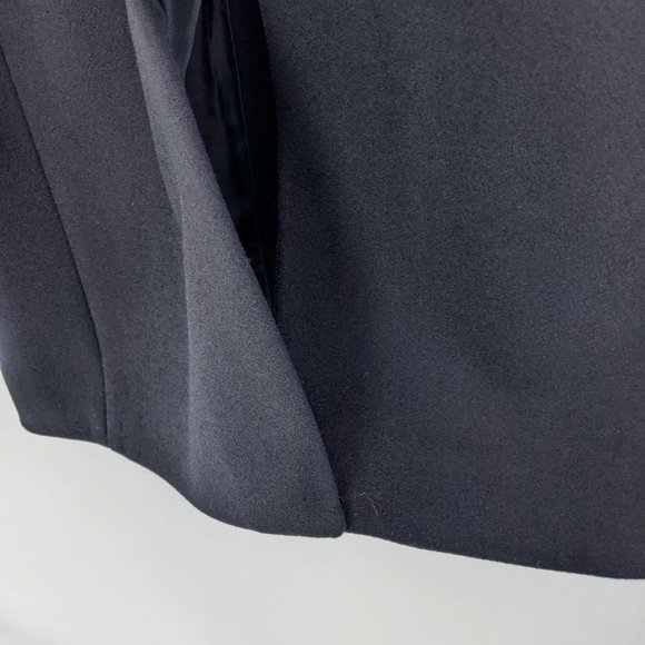 Theory Size S Womens Modus Superlight Wool Blend Long Peacoat in Black - Picture 12 of 16